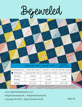 Load image into Gallery viewer, Bejeweled PAPER Quilt Pattern