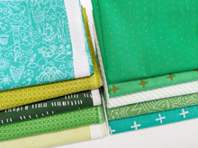 Load image into Gallery viewer, Booster Bundle of 10 Green Fat Quarters