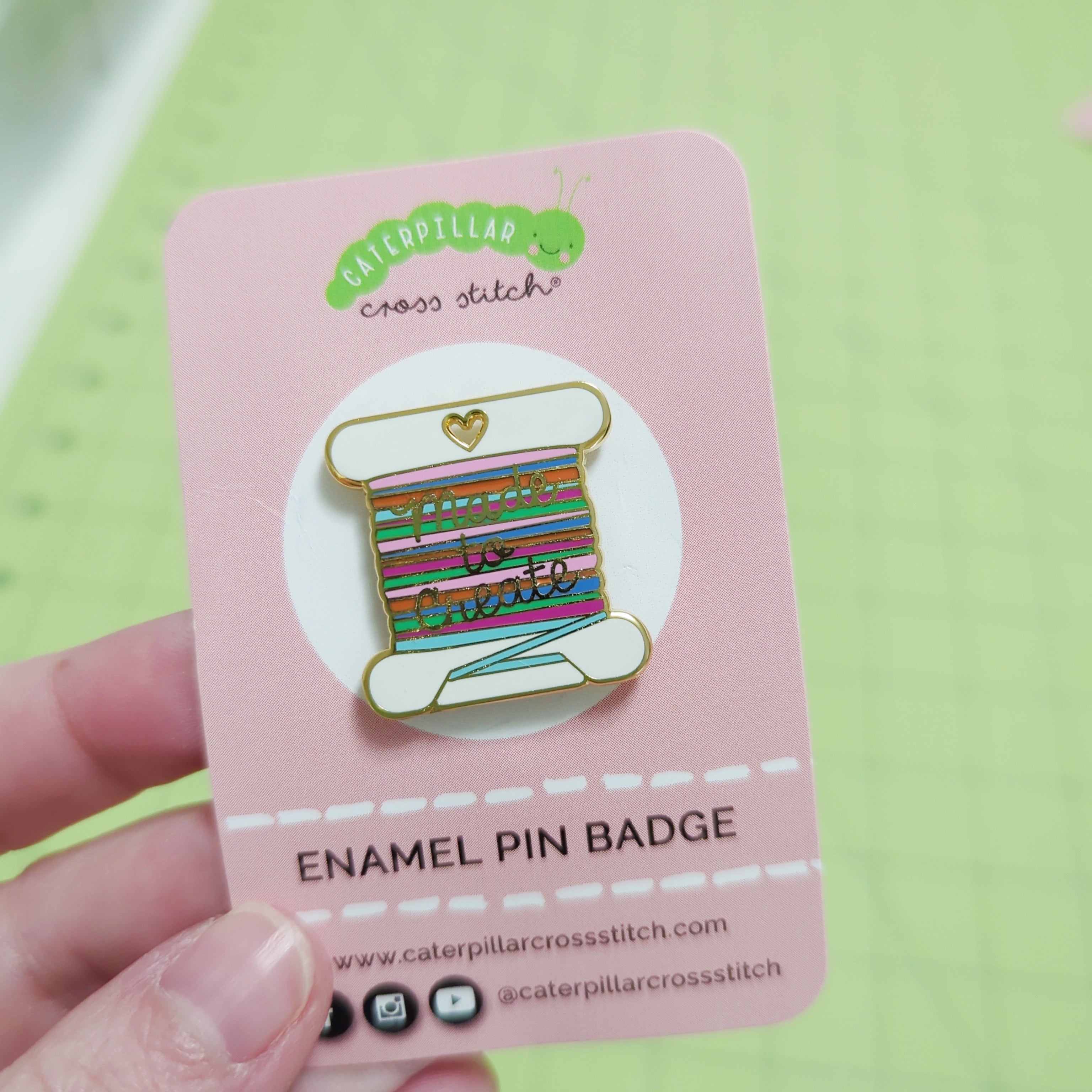 Made to Create Enamel Pin