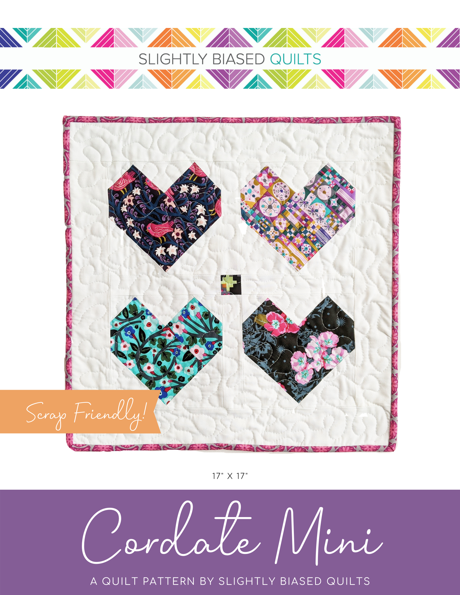 Cordate Mini PAPER Quilt Pattern
