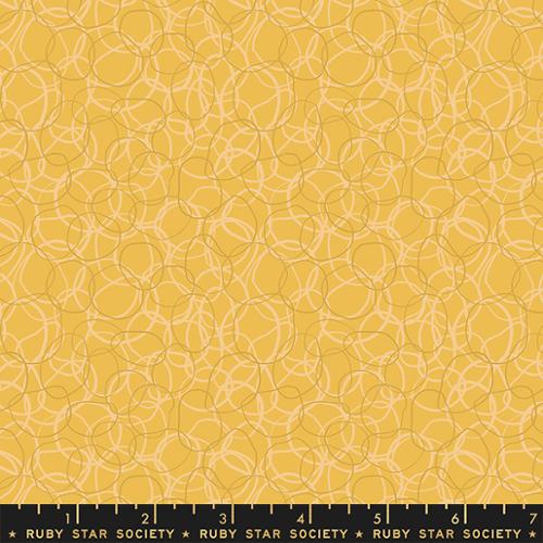 Verbena Rubber Bands Butter, 1/2 Yard