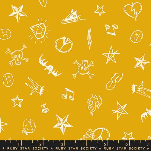 Teddy And The Bears Goldenrod, 1/2 Yard