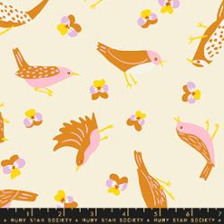 Bird is the Word Natural, 1/2 Yard
