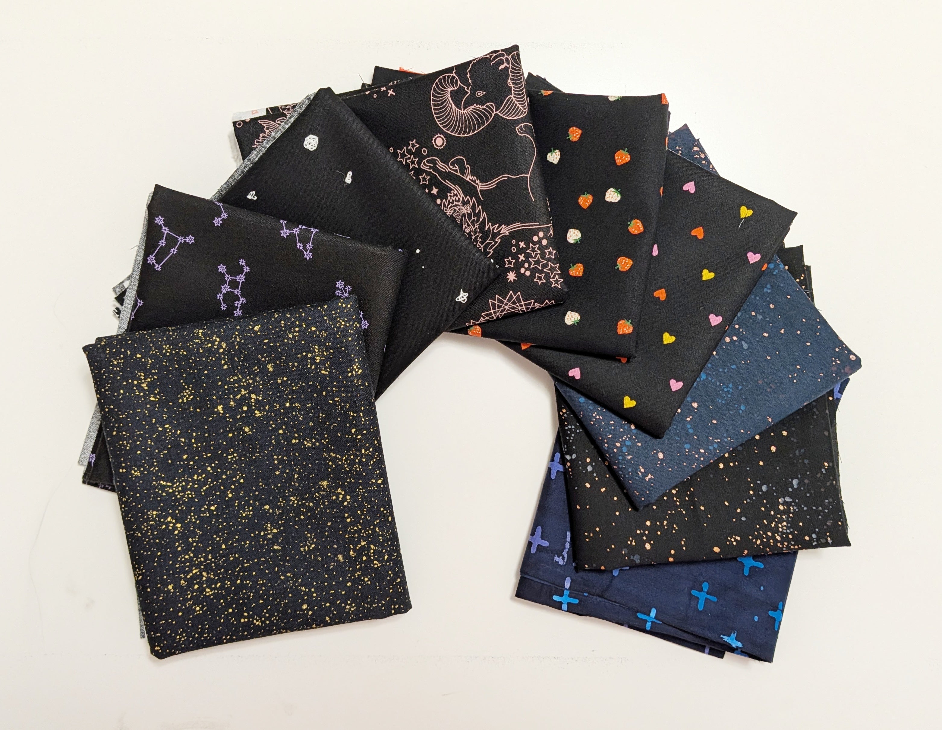 Midnight Garden Bundle of 9 Fat Quarters