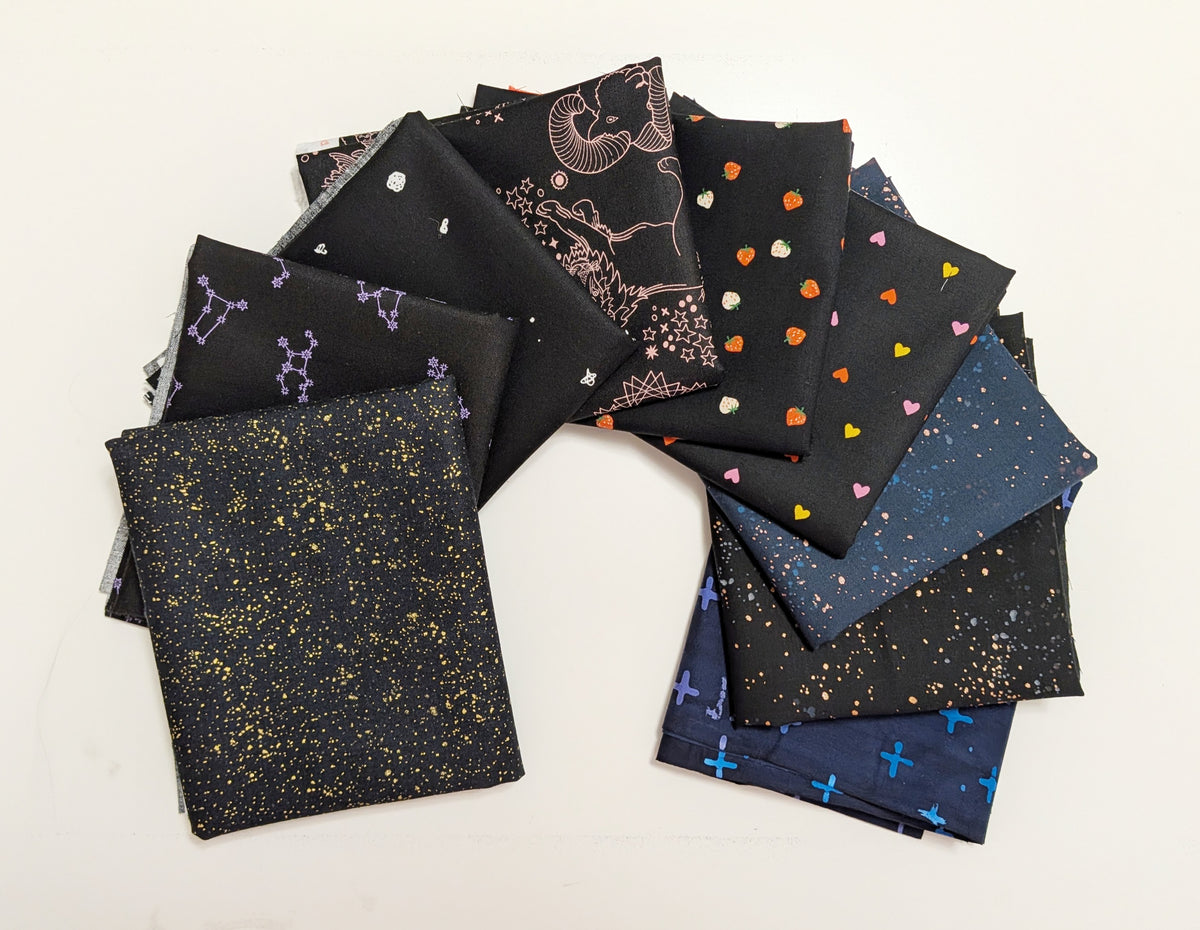 Midnight Garden Bundle of 9 Fat Quarters