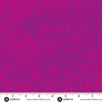 Sun Print Textures by Alison Glass Entropy Magenta, 1/2 Yard