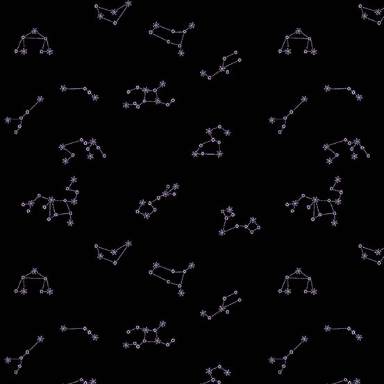 Astrologika Constellation Night by Eye Candy Quilts, 1/2 yard