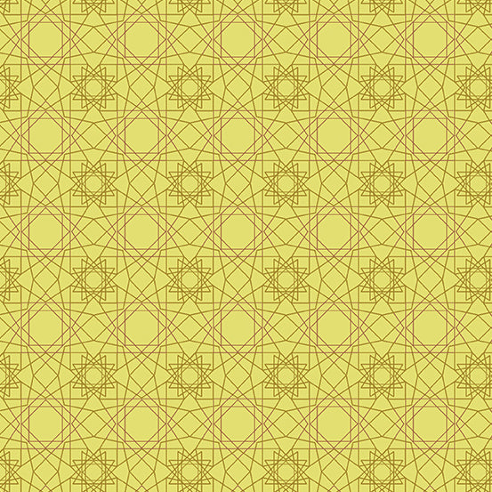 Astrologika Spring Green by Eye Candy Quilts, 1/2 yard