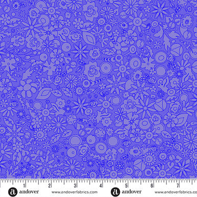 Sun Print 2024 by Alison Glass Woodland Iris, 1/2 Yard