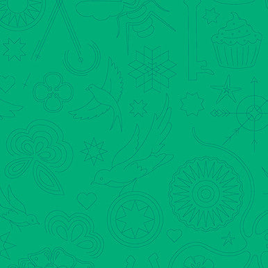 Sun Print 2020 by Alison Glass Embroidery Turtle, 1/2 Yard