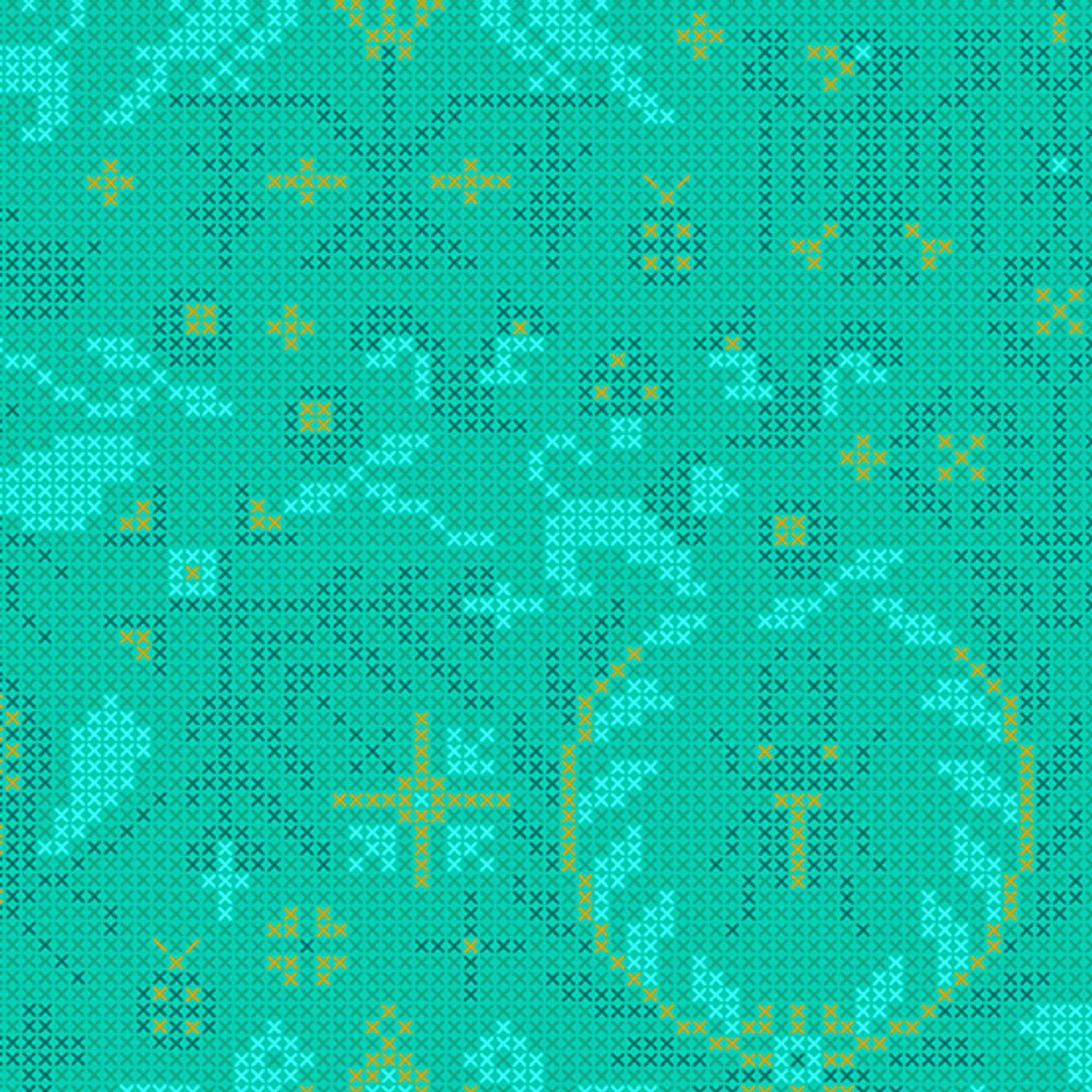 Sun Print 2020 by Alison Glass Menagerie Mermaid, 1/2 Yard
