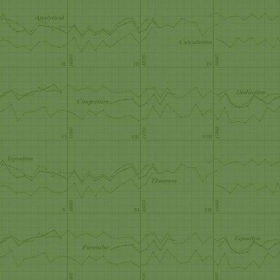 Color Theory Graph Dark Green, 1/2 yard