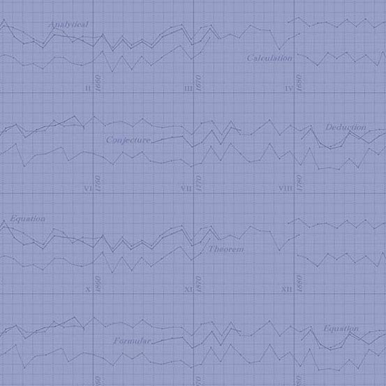 Color Theory Graph Lilac, 1/2 yard