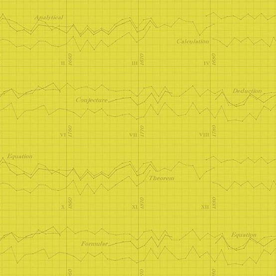 Color Theory Graph Yellow, 1/2 yard