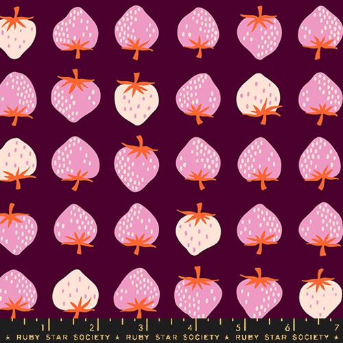 Strawberry Deep Plum, 1/2 Yard