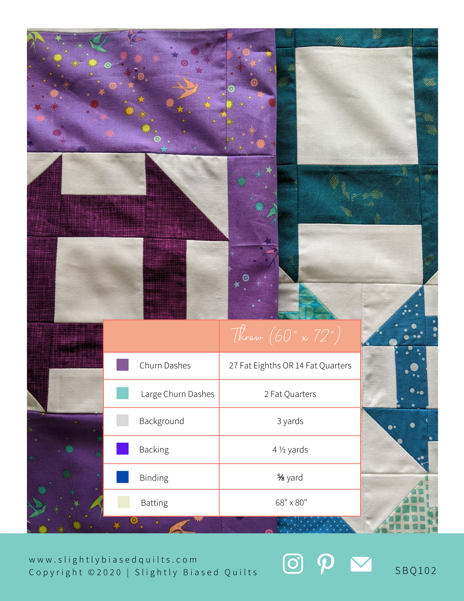 Tangential PAPER Quilt Pattern