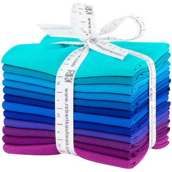Kona Cotton Peacock Palette Fat Quarter Bundle