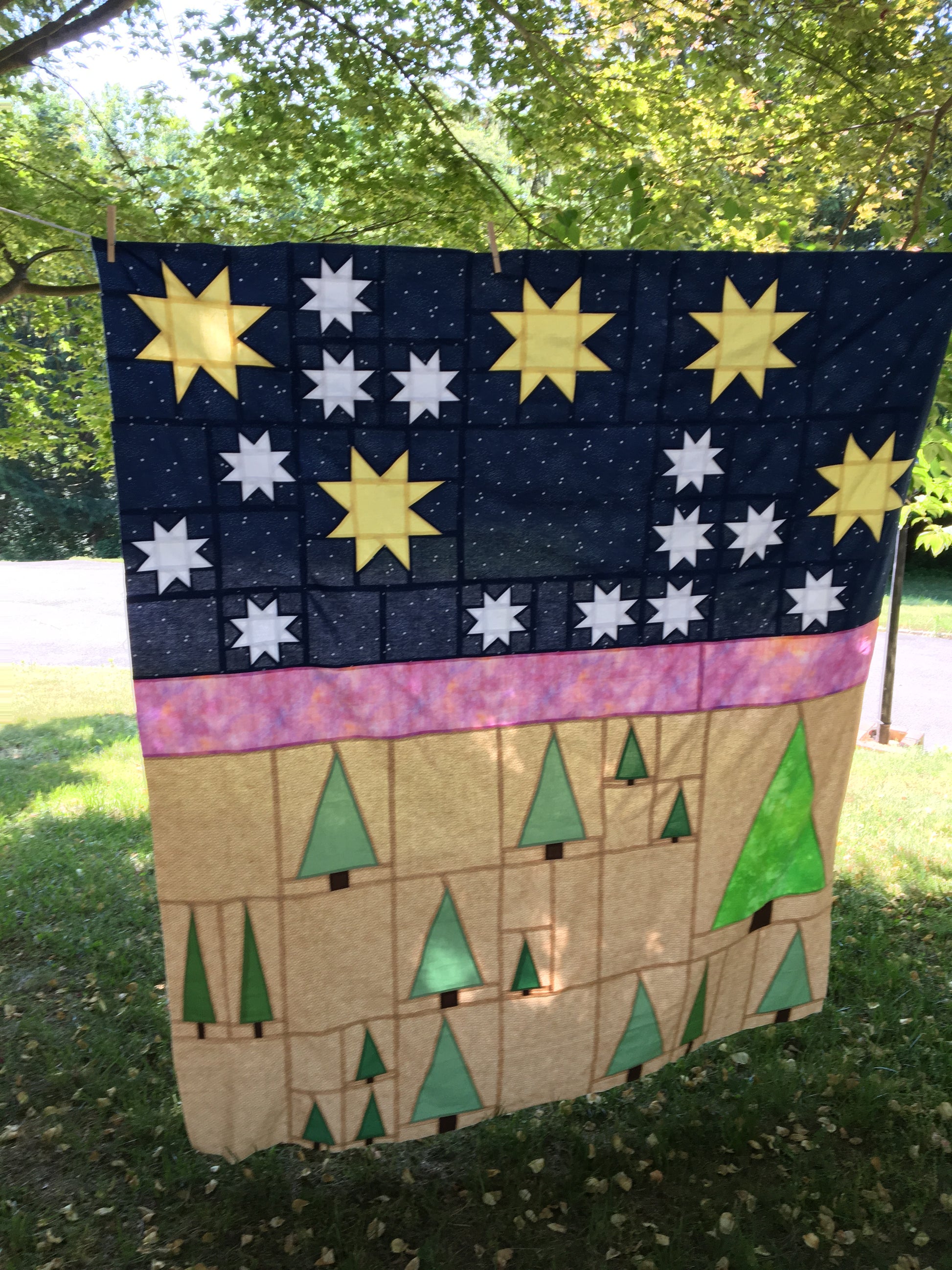 Starlit Night PDF Quilt Pattern - Automatic Download