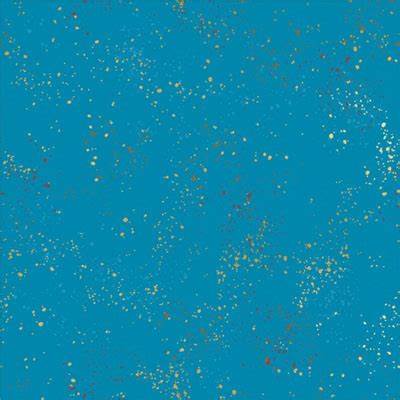 Ruby Star Society Specked, Metallic Bright Blue, 1/2 Yard