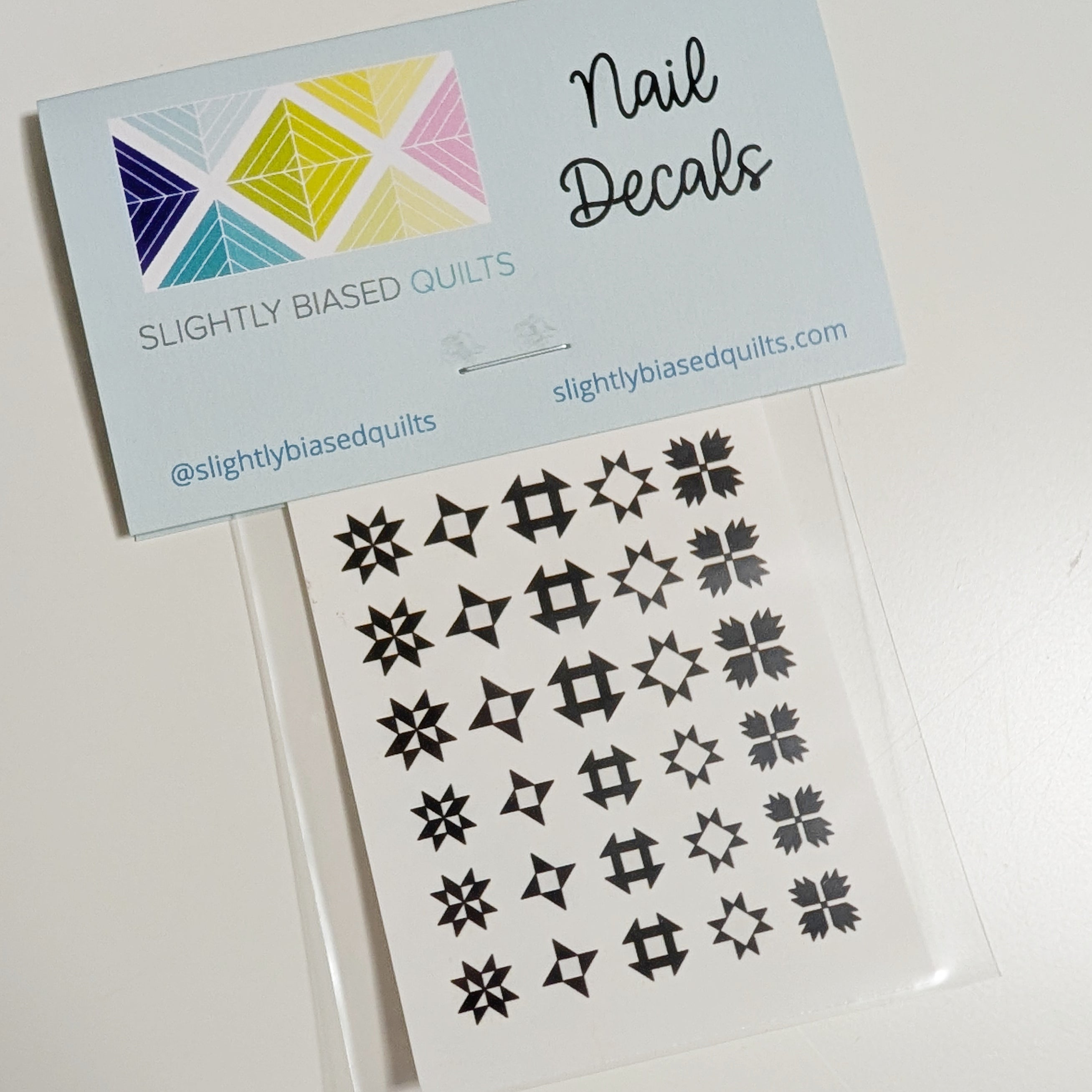 Quilting Nail Decals