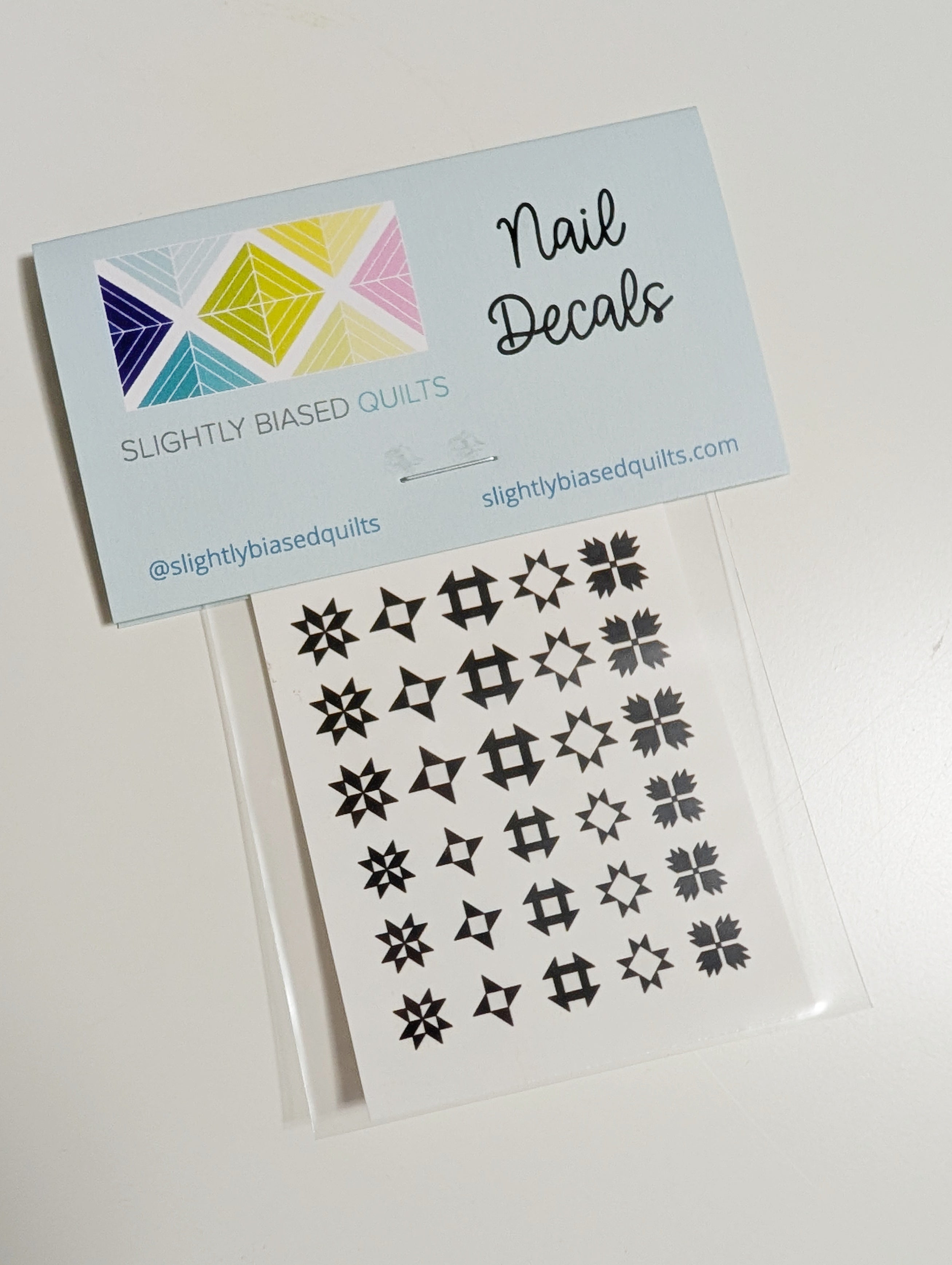 Quilting Nail Decals