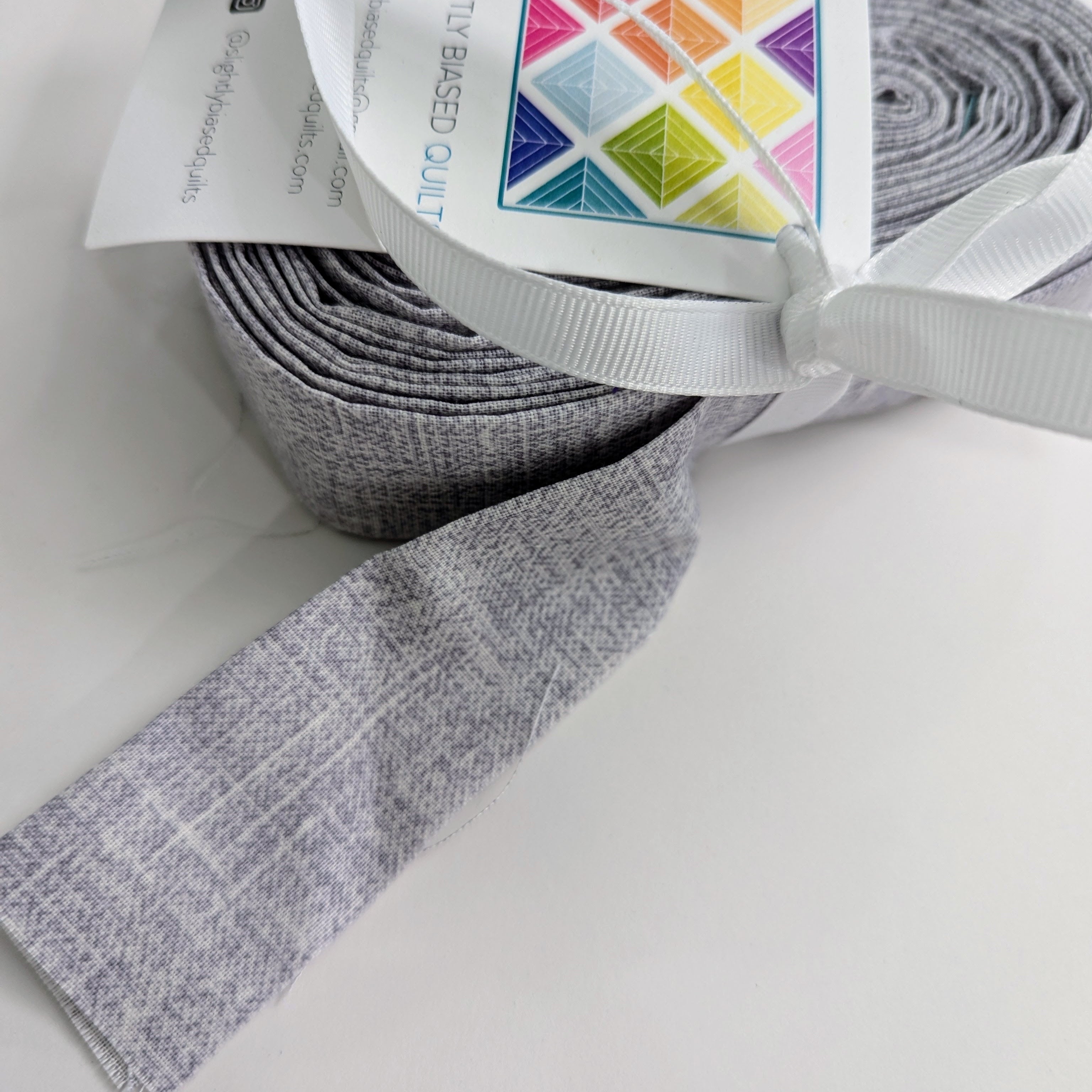 Quilt Binding - Grey Heath - 336 inches