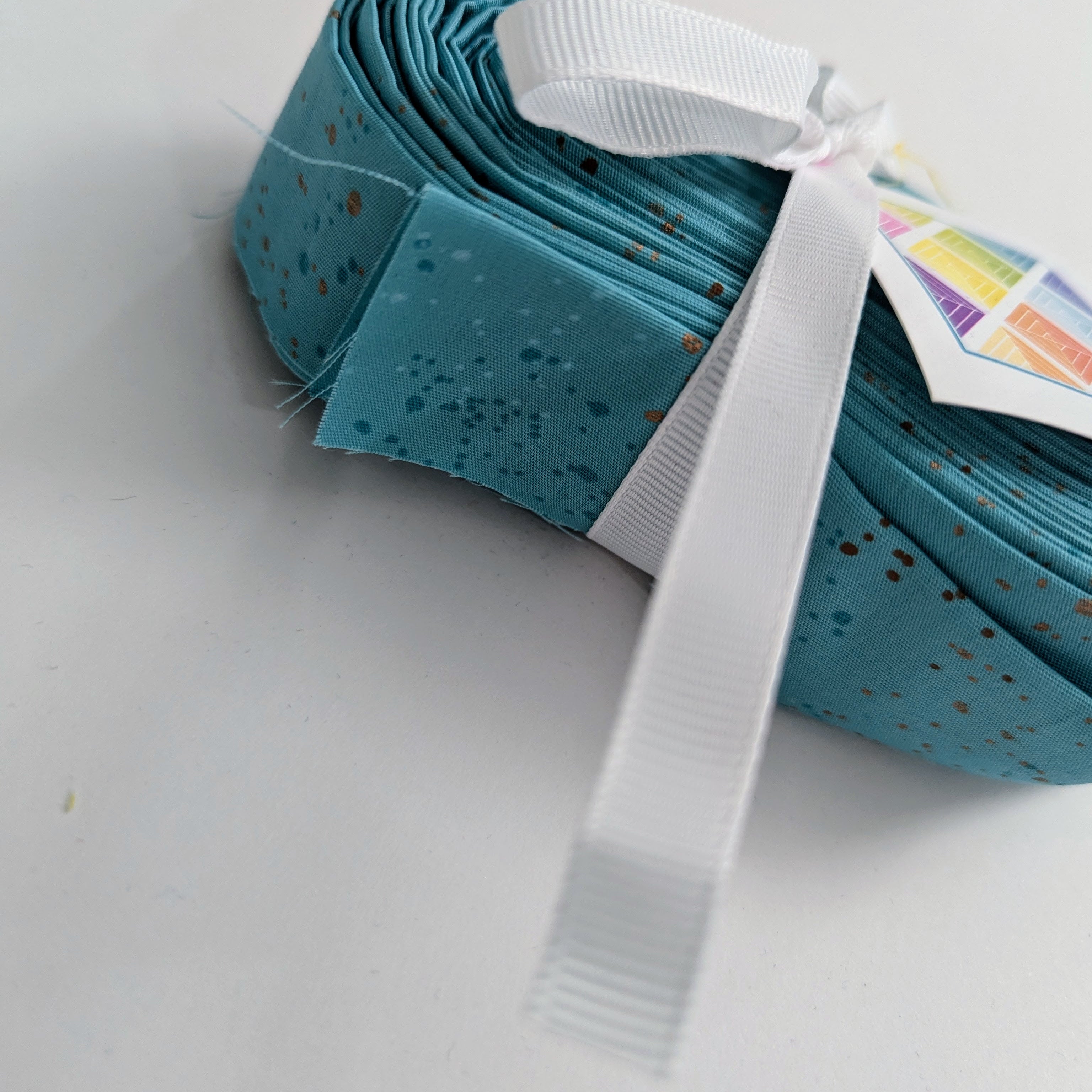 Quilt Binding - Speckled Teal - 336 inches