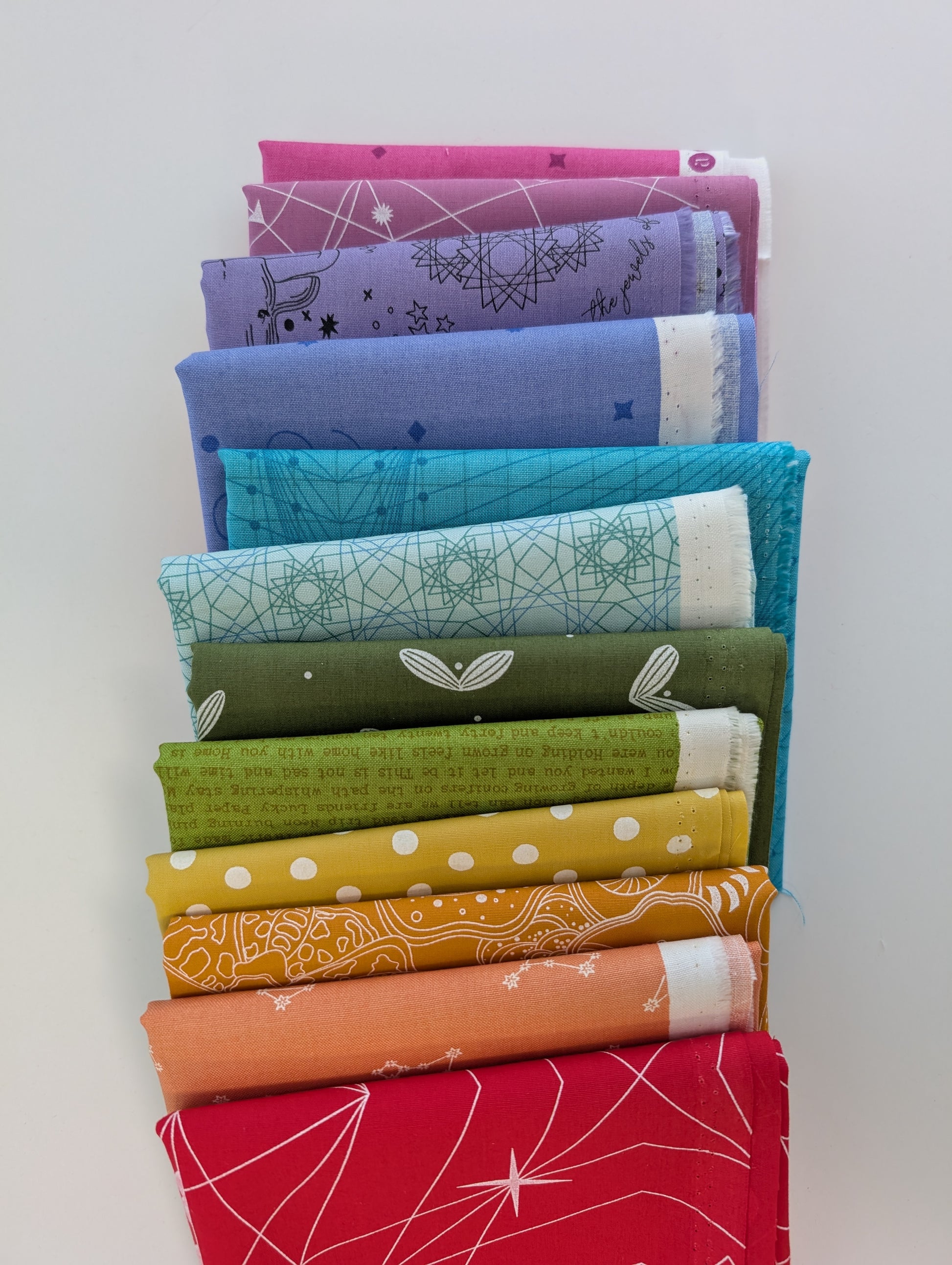 Rainbow Remix Bundle of 12 Fat Quarters