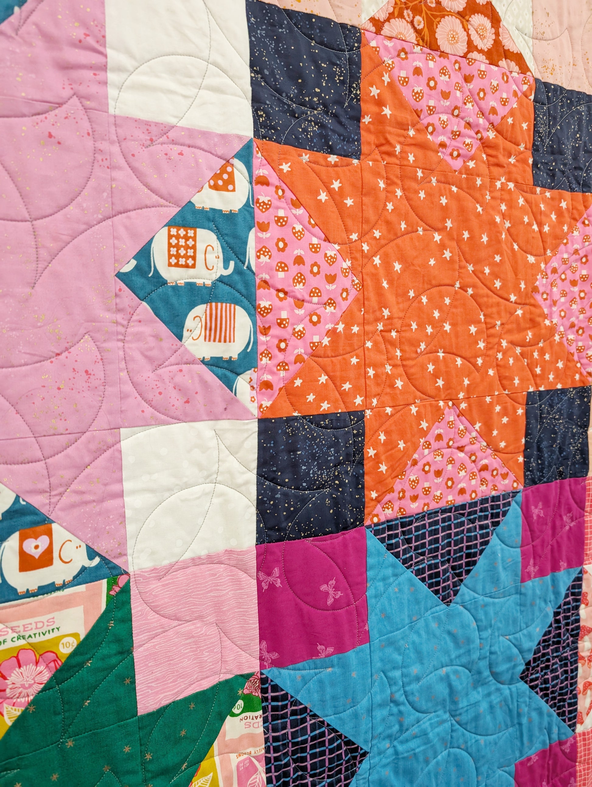 Starburst Pop PDF Quilt Pattern - Automatic Download