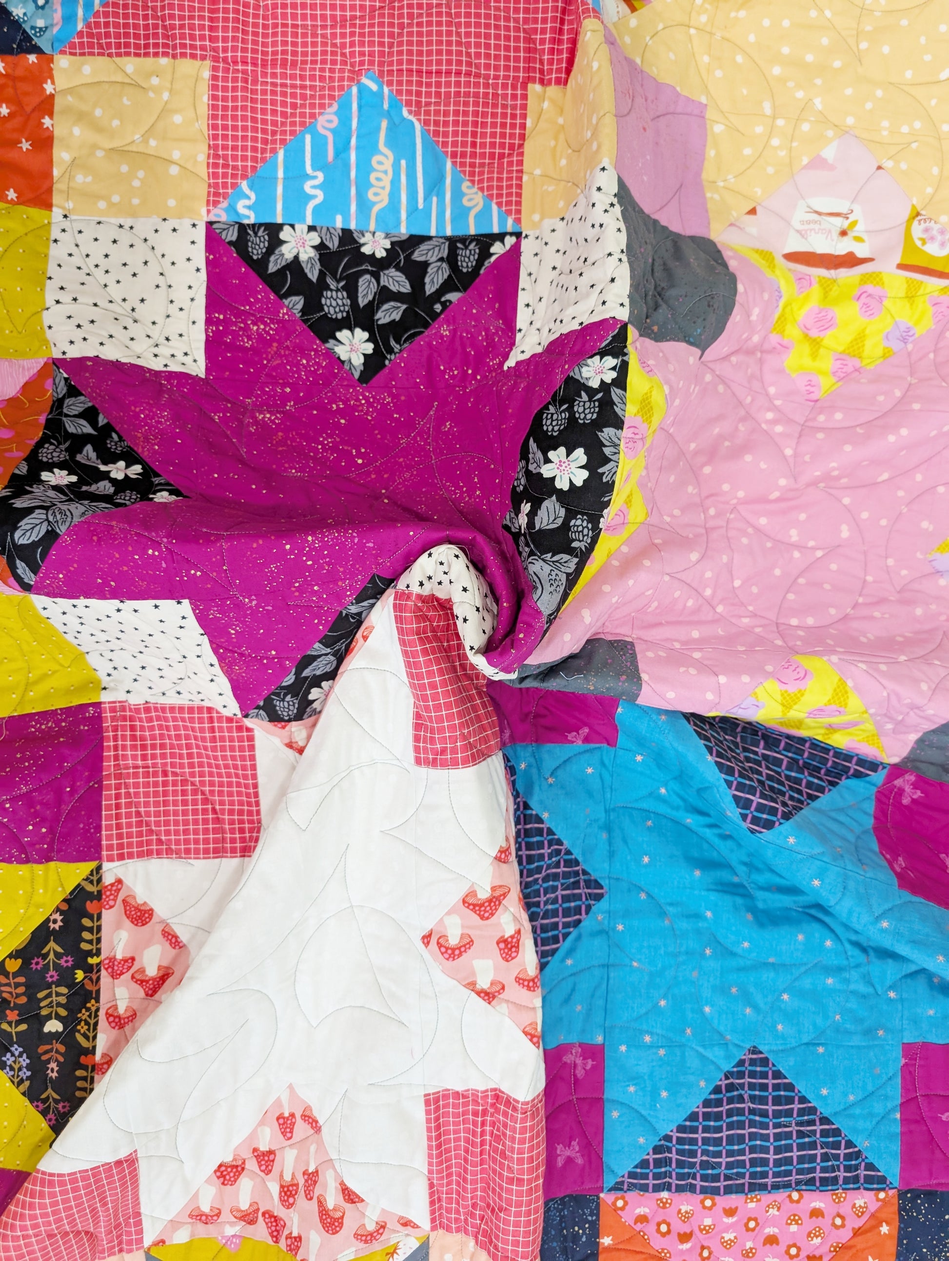 Starburst Pop PDF Quilt Pattern - Automatic Download