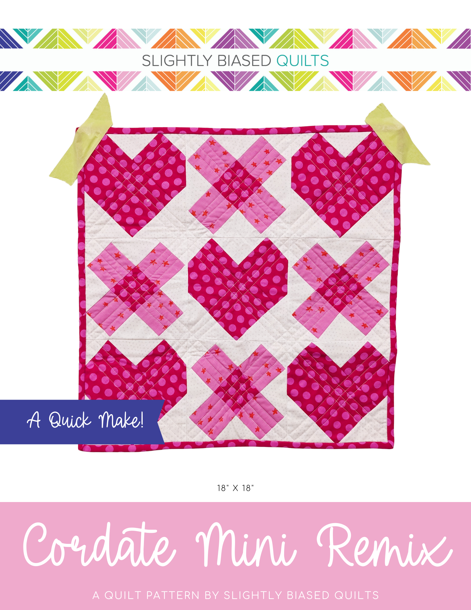 Cordate Mini Remix PAPER Quilt Pattern