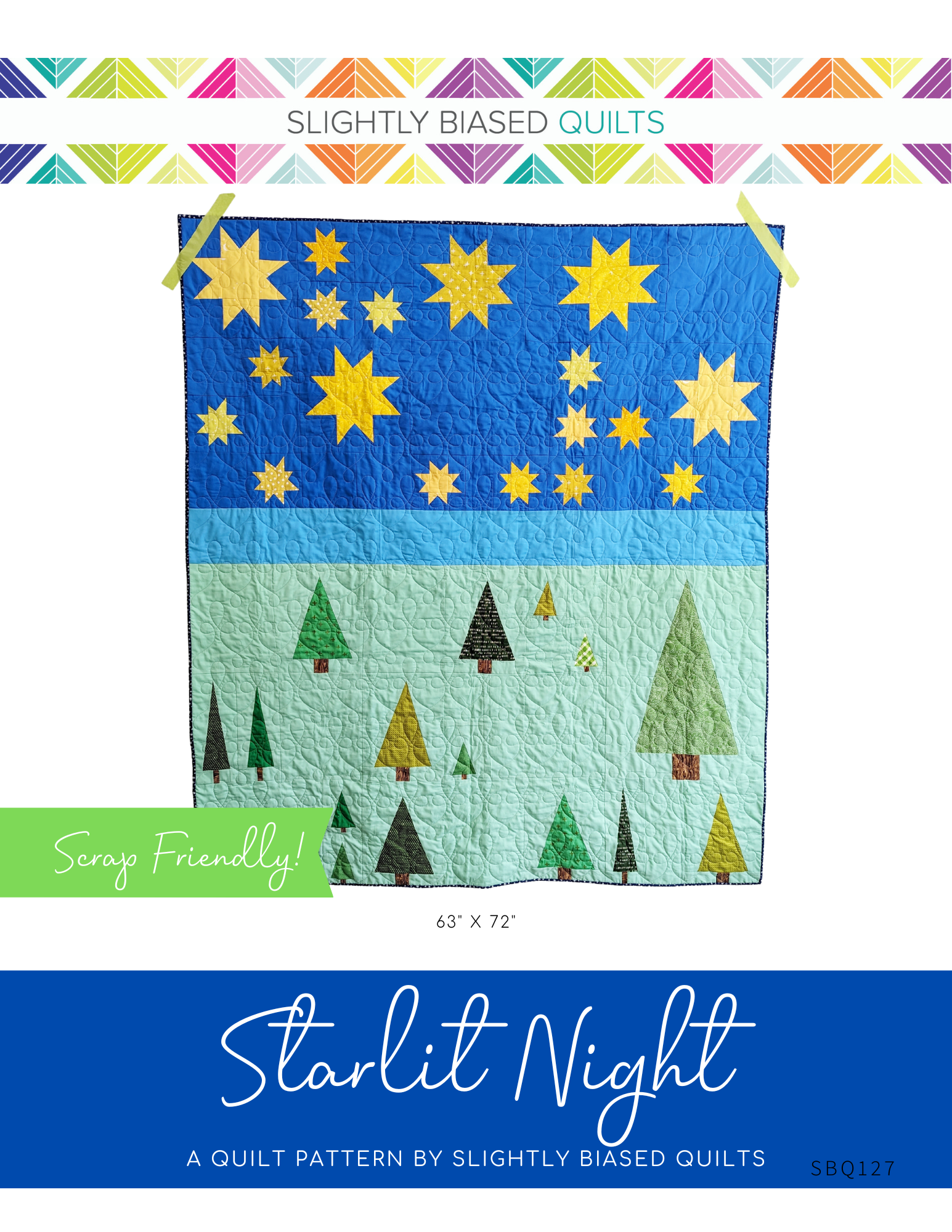 Starlit Night PDF Quilt Pattern - Automatic Download
