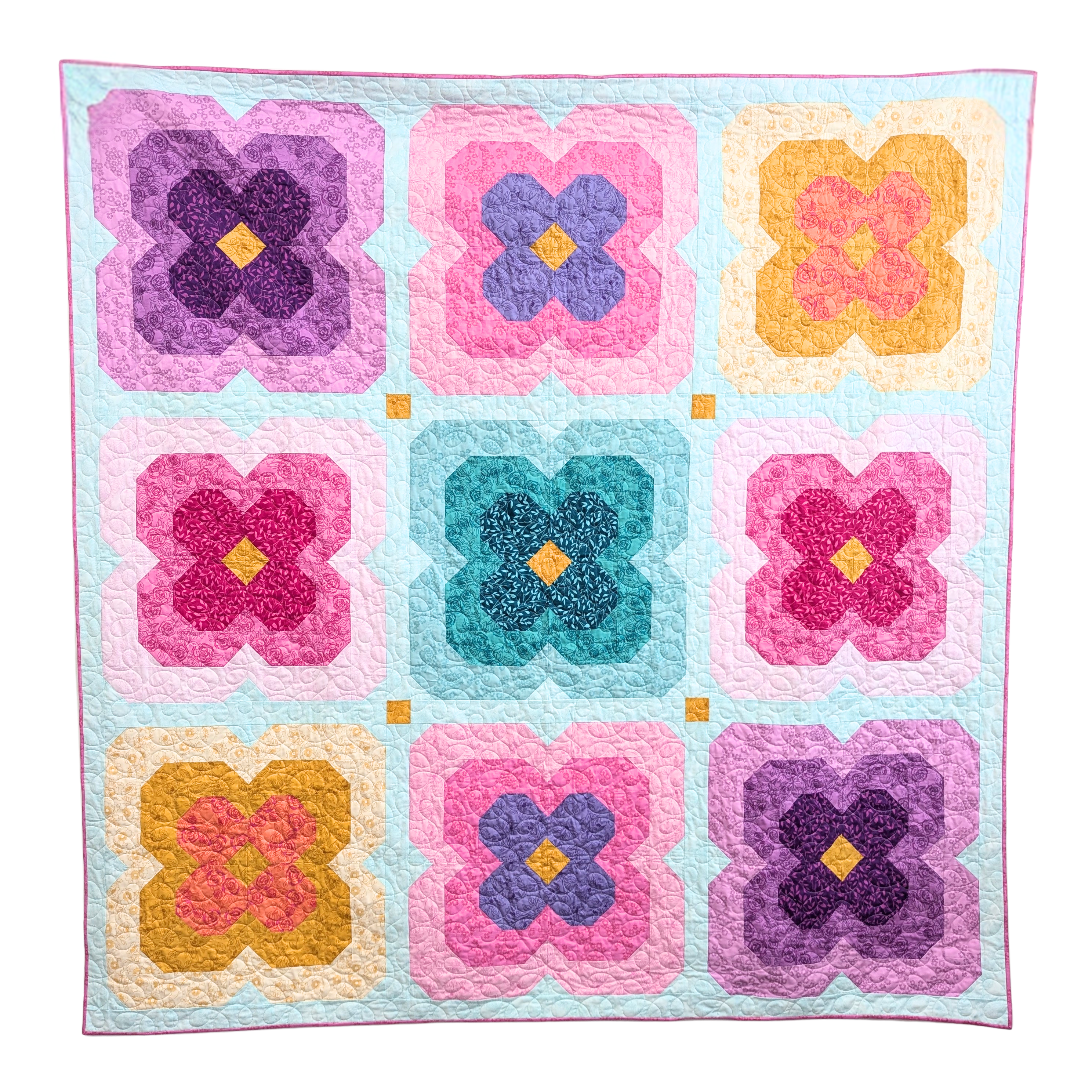 Rosy Posy PDF Quilt Pattern - Automatic Download