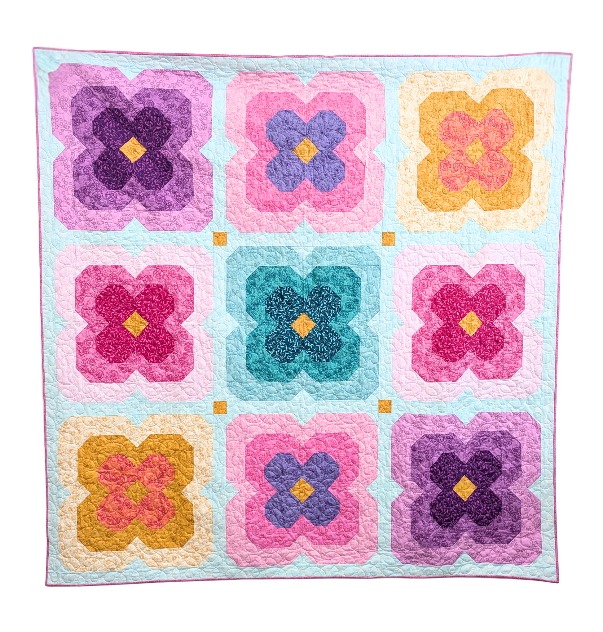 Rosy Posy PDF Quilt Pattern - Automatic Download