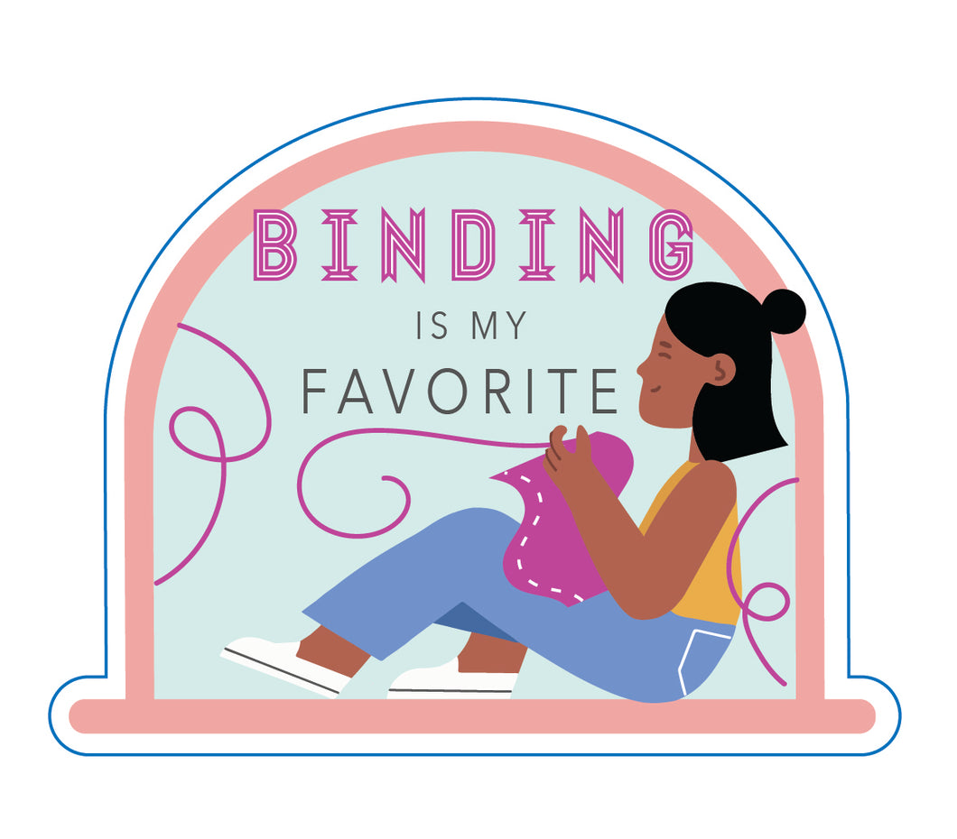 Binding is My Favorite Sticker, Pack of 6