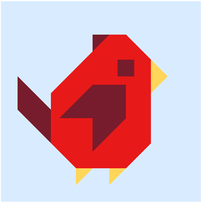 Forest Bird Block PDF Quilt Pattern - Automatic Download