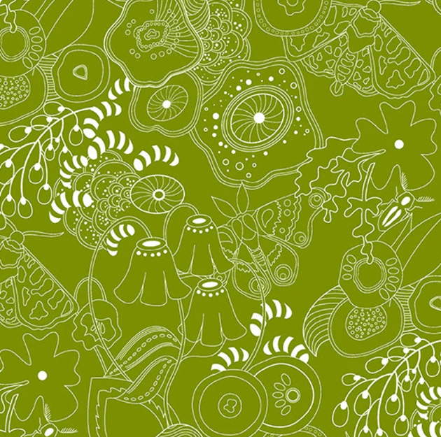 Hopscotch Grow in Guacamole by Alison Glass, 1/2 yard