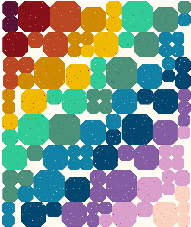 Pom Pom Quilt Kit, Motley by Giucy Guice