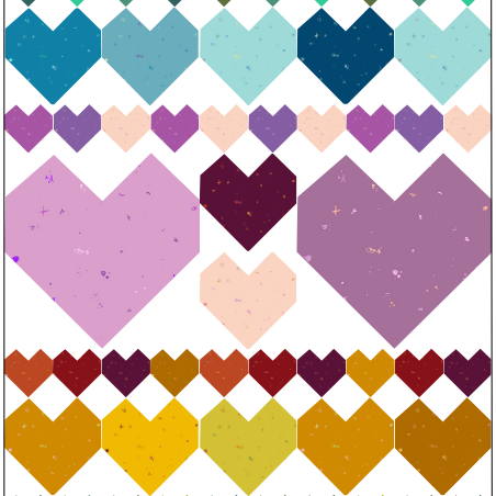 Cordate Quilt Kit, Motley by Giucy Guice