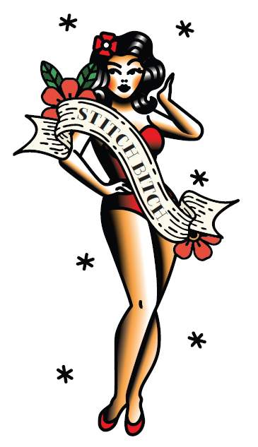 Temporary Tattoo Sheet - Stitch Bitch