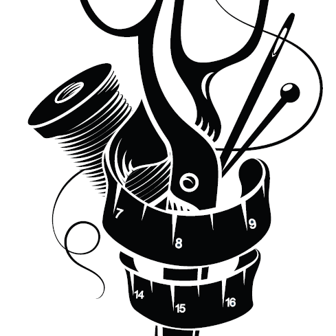 Temporary Tattoo Sheet - Scissors/Notions