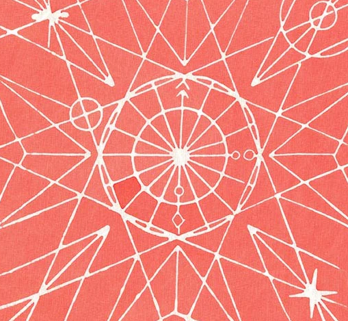 Observatory Astronomy in Paprika by Alison Glass, 1/2 yard