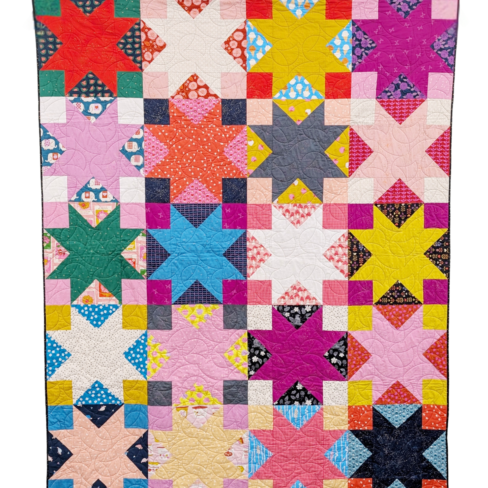 Starburst Pop PDF Quilt Pattern - Automatic Download