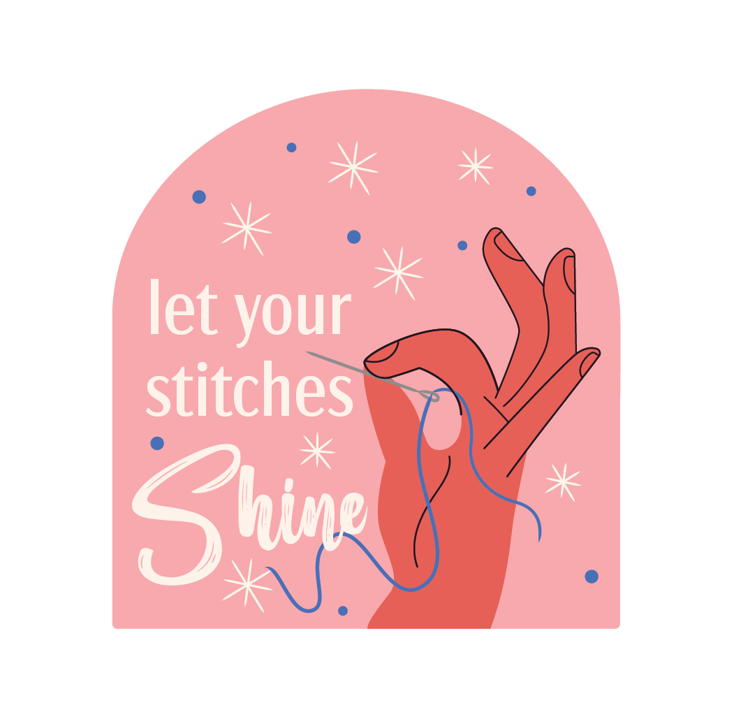Let Your Stitches Shine Sticker