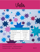 Load image into Gallery viewer, Vela Queen PDF Quilt Pattern - Automatic Download
