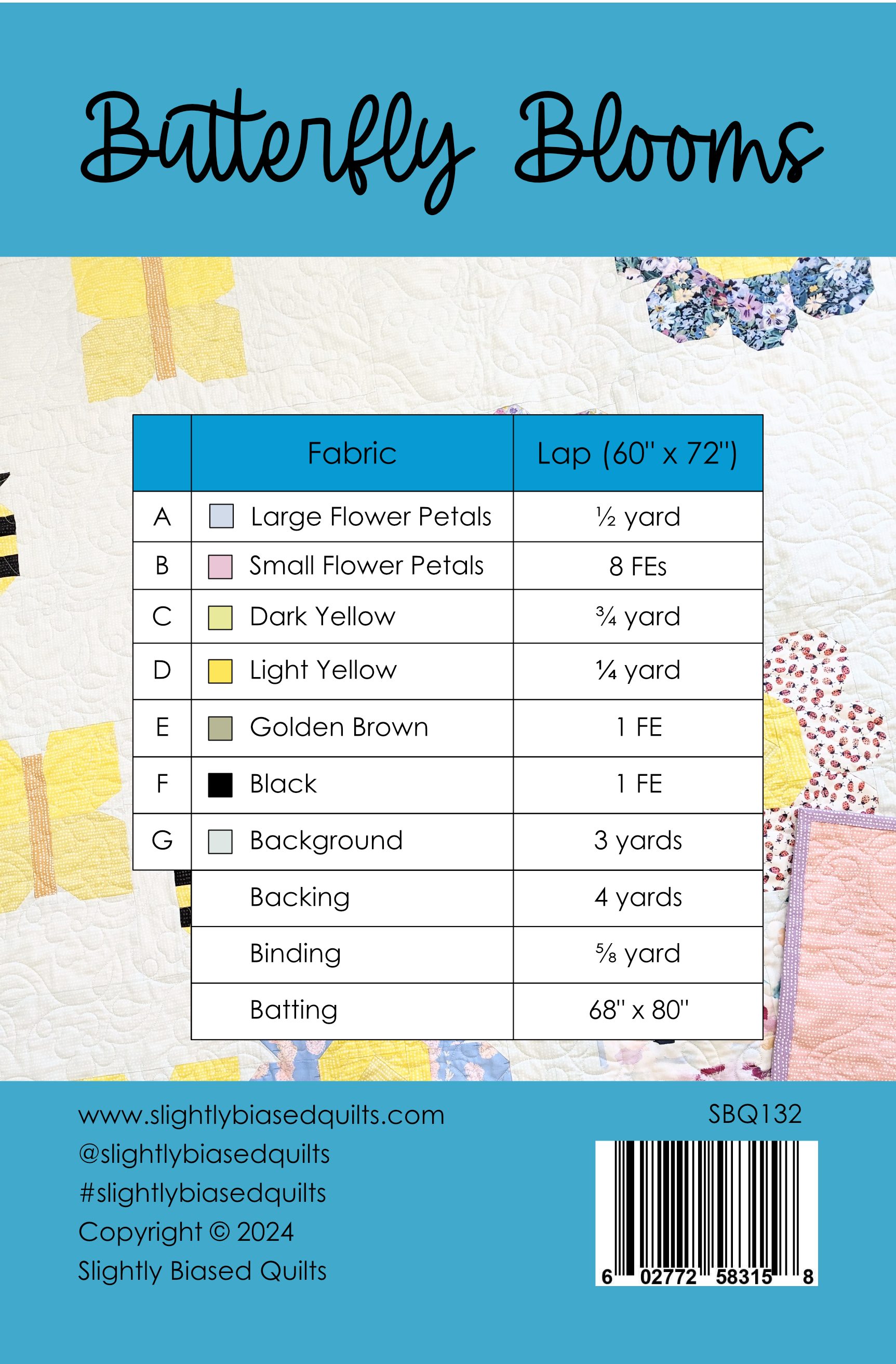 Butterfly Blooms PDF Quilt Pattern - Automatic Download