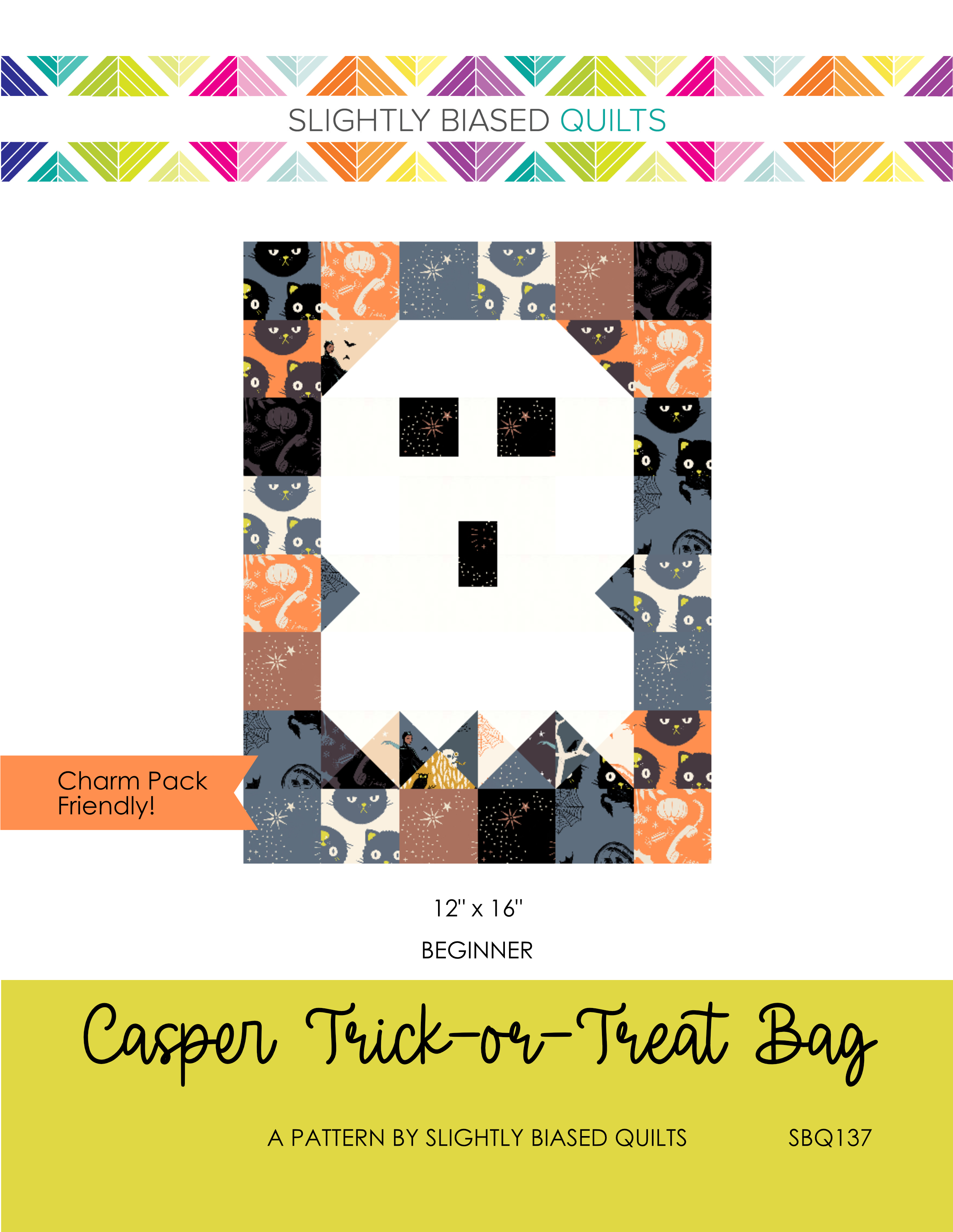 Casper Trick or Treat Bag PDF Pattern - Automatic Download