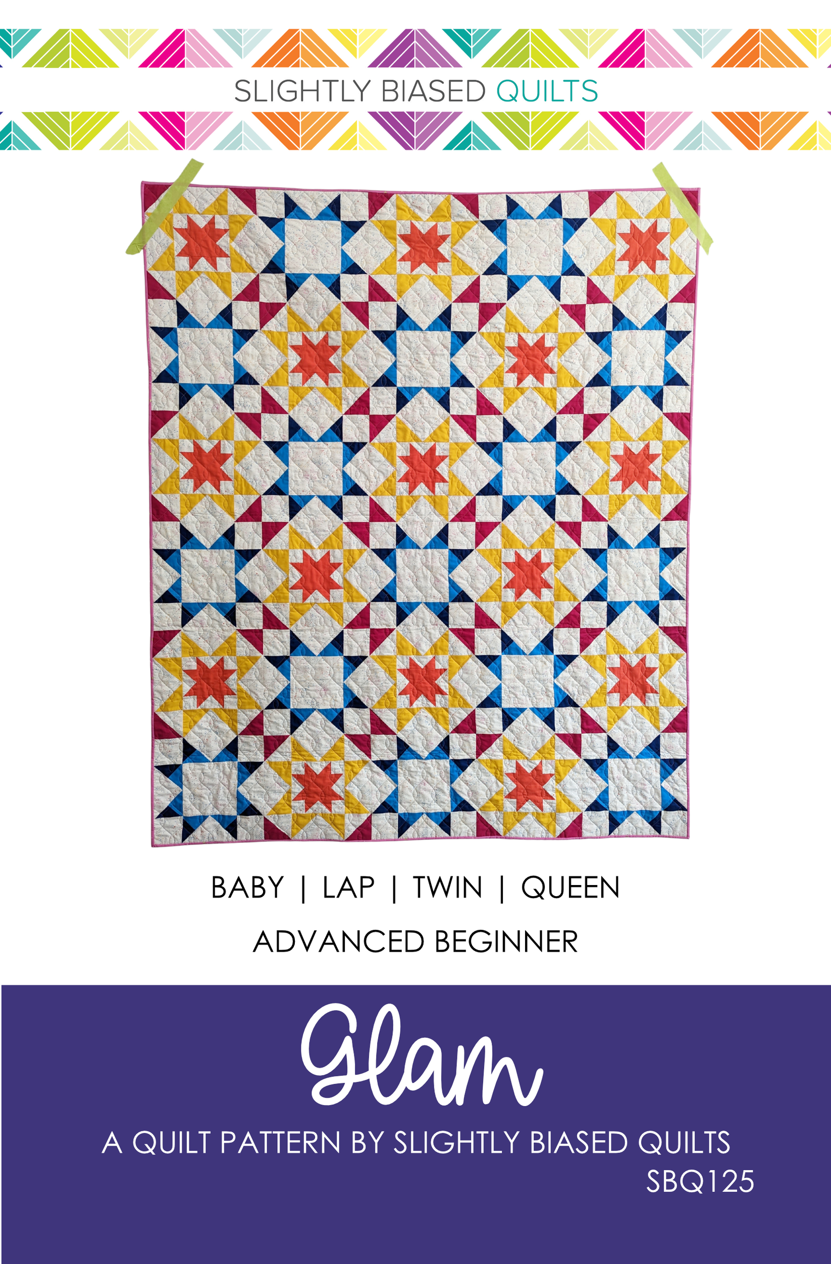 Glam PDF Quilt Pattern - Automatic Download – Slightly Biased Quilts