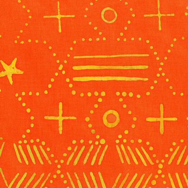 Observatory Abstract in Orange by Alison Glass, 1/2 yard