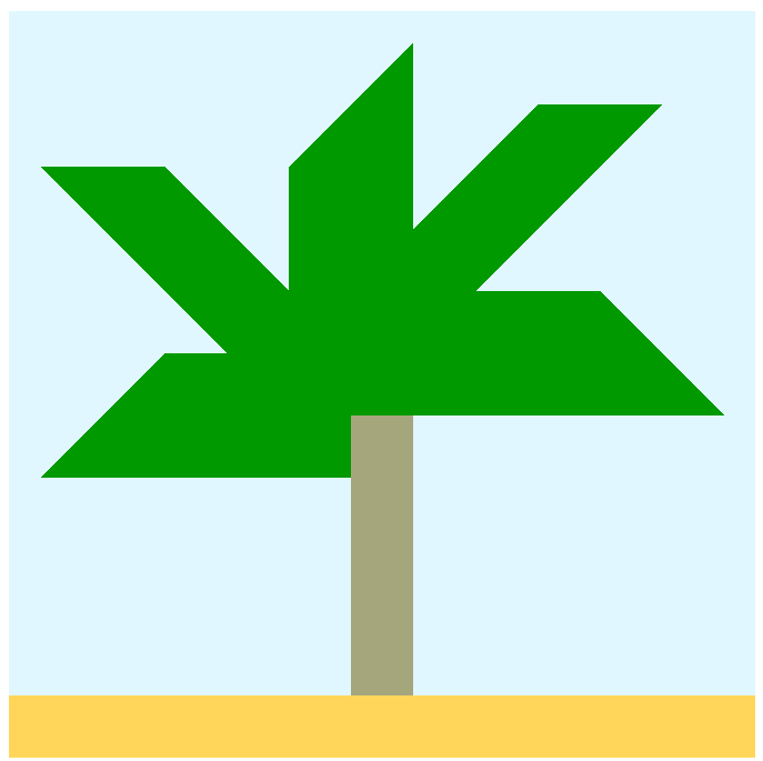FREE Palm Tree Block PDF Quilt Pattern - Automatic Download